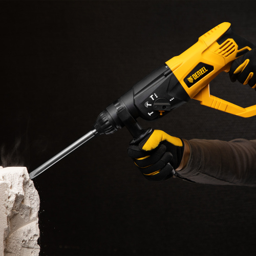 Перфоратор электрический RH-1050-26, SDS-plus, 1050 Вт, 3.2 Дж, 3 плюс 1 режим Denzel по ценам производителя в Москве с доставкой по всей России