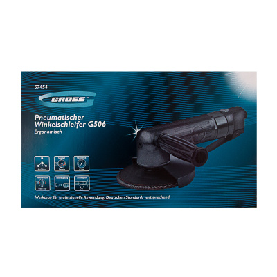Угловая шлифовальная машина пневматическая G506.5", 11000 об/мин Gross по ценам производителя в Москве с доставкой по всей России