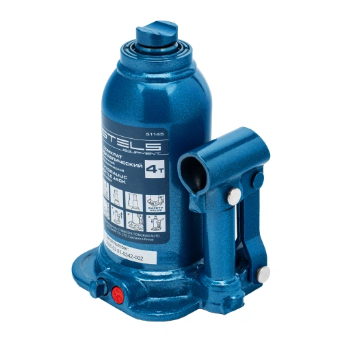 Домкрат гидравлический бутылочный телескопический, 4 т, подъем 170-420 мм Stels по ценам производителя в Москве с доставкой по всей России