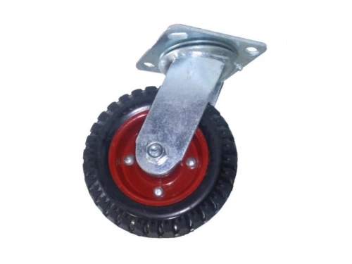 Колесо большегрузное поворотное PS 160 мм резина с протектором (N) по ценам производителя в Москве с доставкой по всей России