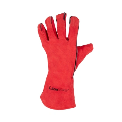 Краги спилковые Рэд FoxWeld по ценам производителя в Москве с доставкой по всей России