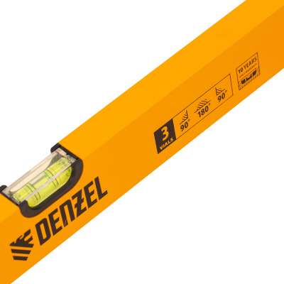 Уровень алюминиевый, 2000 мм, фрезерованный, 3 глазка Denzel по ценам производителя в Москве с доставкой по всей России