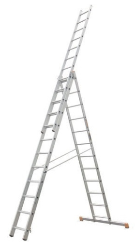 Лестница 3-х секционная алюминиевая 3*12 по ценам производителя в Москве с доставкой по всей России