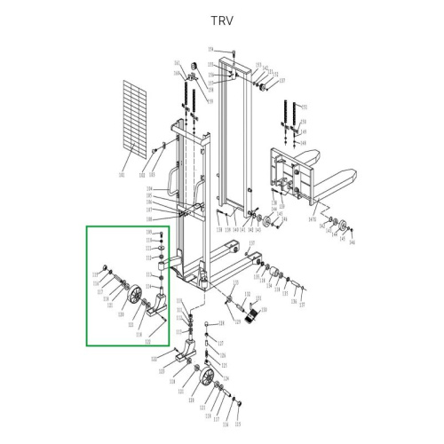 Колесная опора поворотная в сборе для TRV по ценам производителя в Москве с доставкой по всей России