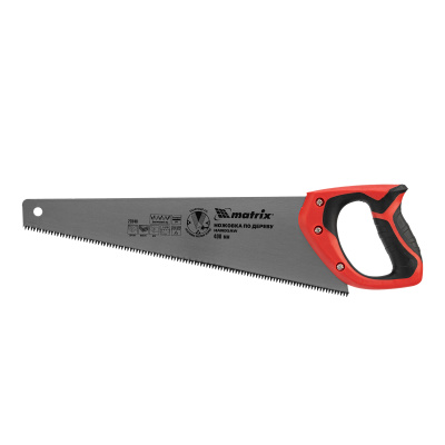 Ножовка по дереву, 400 мм, 7-8 TPI, зуб-3D, каленый зуб, двухкомпонентная рукоятка Matrix по ценам производителя в Москве с доставкой по всей России