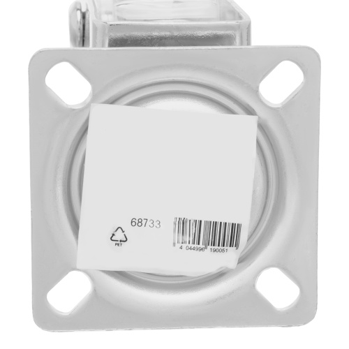 Колесо ПУ прозрачное поворотное d-75 мм, крепление платформенное Сибртех по ценам производителя в Москве с доставкой по всей России