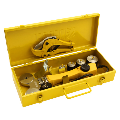 Аппарат для сварки пластиковых труб DWP-750, 750 Вт, 0-300 град, 4 насадки, 20-40 мм Denzel по ценам производителя в Москве с доставкой по всей России