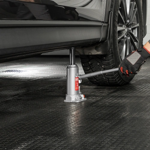 Домкрат гидравлический бутылочный, 3 т, высота подъема 194-372 мм, в пластиковый кейсе Matrix купить в Москве с доставкой по всей России | ProtosMarket.ru