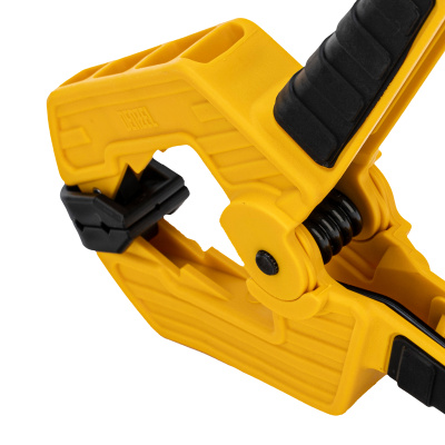 Струбцина клещеобразная, усиленная 80 х 60 мм, двухкомпонентные рукоятки Denzel по ценам производителя в Москве с доставкой по всей России