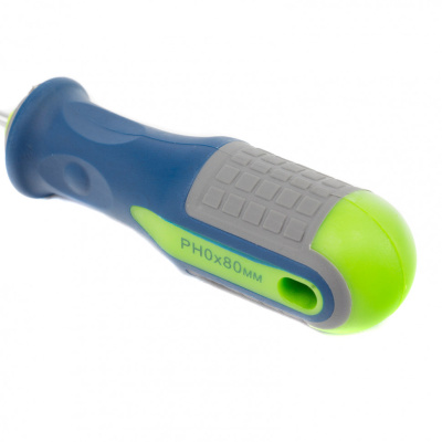 Отвертка, PH0 х 80 мм, CrV, трехкомпонентная рукоятка Сибртех по ценам производителя в Москве с доставкой по всей России