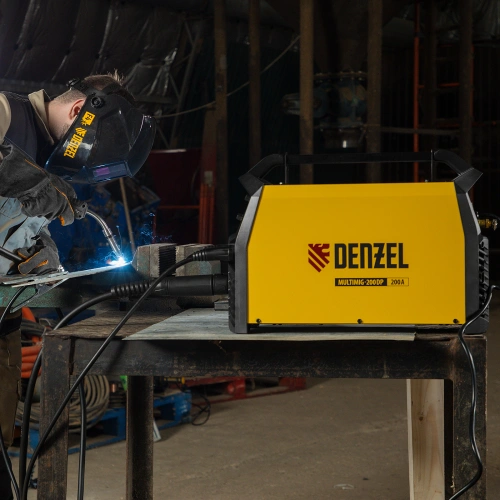 Аппарат инвертор. полуавтомат. сварки MultiMIG-200DP Synergy Double Pulse, 200 А, ПВ 80% Denzel по ценам производителя в Москве с доставкой по всей России