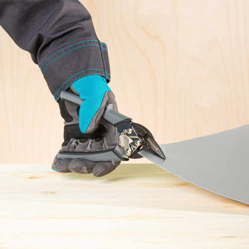 Ножницы по металлу "Piranha", 185 мм, прямой и левый рез, сталь СrM, двухкомпонентные рукоятки Gross по ценам производителя в Москве с доставкой по всей России