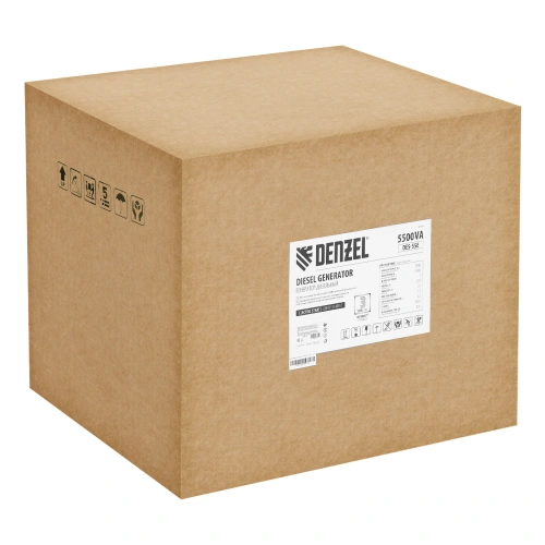 Генератор дизельный DES-55E, 5,5 кВт, 230 В, 11 л, электростартер Denzel по ценам производителя в Москве с доставкой по всей России