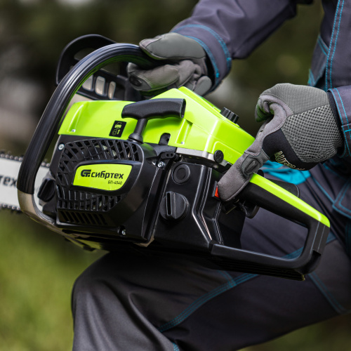 Пила цепная бензиновая БП-4540, 45 см3, шина 40 см, шаг 0.325, паз 1,5 мм, 64 звена Сибртех по ценам производителя в Москве с доставкой по всей России