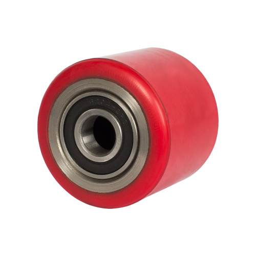 Ролик для гидравлических тележек с подшипниками, полиуретан, 80 х 70мм по ценам производителя в Москве с доставкой по всей России