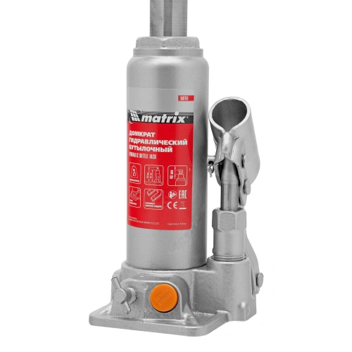 Домкрат гидравлический бутылочный, 2 т, h подъема 181-345 мм Matrix по ценам производителя в Москве с доставкой по всей России