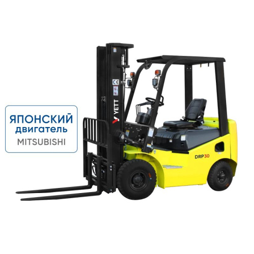 Дизельный погрузчик с японским двигателем YETT DRP35-M1K2C-M300-3W по ценам производителя в Москве с доставкой по всей России