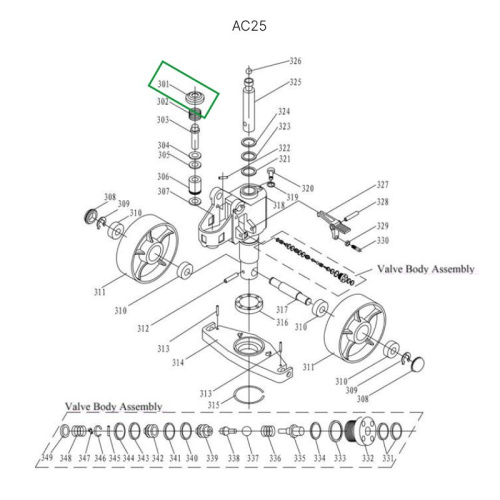 Крышка пружины возвратной для гидравлических тележек DF25 по ценам производителя в Москве с доставкой по всей России