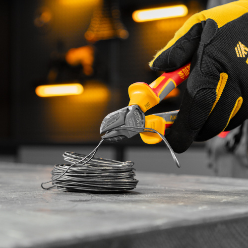 Бокорезы, диэлектрические рукоятки, до 1000 В, трехкомпонентные рукоятки, 180 мм Denzel по ценам производителя в Москве с доставкой по всей России