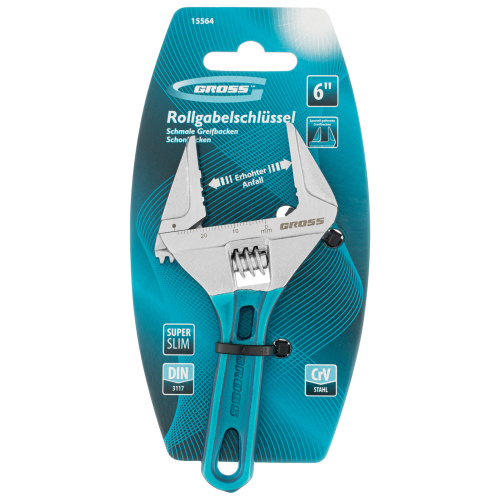 Ключ разводной, 120 мм, CrV, укороченная ручка Gross по ценам производителя в Москве с доставкой по всей России
