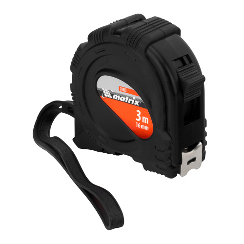 Рулетка Black,3 м х 16 мм,обрезиненный корпус Matrix по ценам производителя в Москве с доставкой по всей России