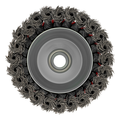 Щетка для УШМ, 100 мм, М14, "чашка", крученая проволока 0.5 мм Matrix по ценам производителя в Москве с доставкой по всей России