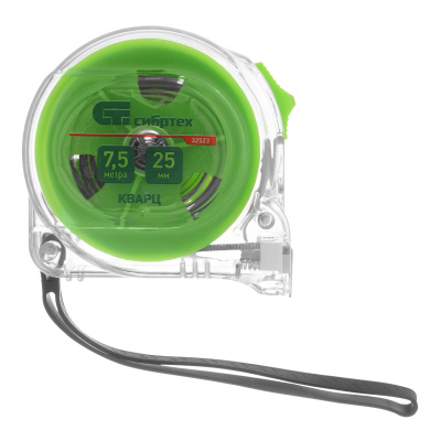 Рулетка Кварц,прозрачный корпус,амортизатор,7,5 м х 25 мм Сибртех по ценам производителя в Москве с доставкой по всей России