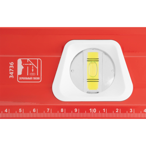 Уровень алюминиевый, магнит, фрезерованный, 3 глазка (1 зеркальный) двухкомпонентные рукоятки, 2000 мм Matrix по ценам производителя в Москве с доставкой по всей России