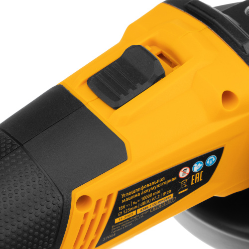 Машина углошлифовальная аккумуляторная бесщет. BLG-IB-18-125-0, Li-ion, 18 В Denzel по ценам производителя в Москве с доставкой по всей России