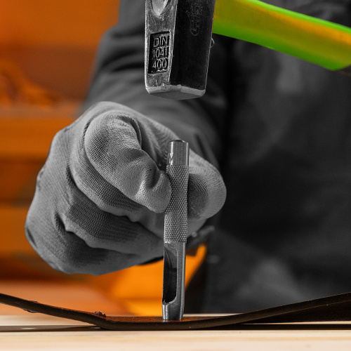 Набор пробойников для кожи 3 4 5 6 7 8 9 10 12 14 16 19 мм, 12 шт, чехол Сибртех по ценам производителя в Москве с доставкой по всей России