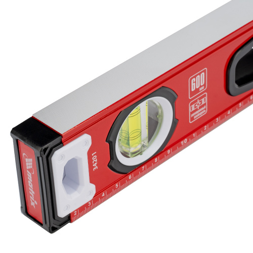 Уровень алюминиевый, фрезерованный, 3 глазка, рукоятки, 600 мм Matrix по ценам производителя в Москве с доставкой по всей России