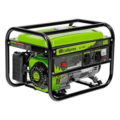 Генератор бензиновый БС-3500, 3.2 кВт, 230В, четырехтактный, 15 л, ручной стартер Сибртех купить в Москве с доставкой по всей России | ProtosMarket.ru