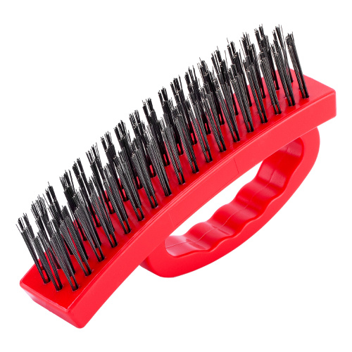 Щетка зачистная четырехрядная, плоская, пластиковая с рукояткой Matrix по ценам производителя в Москве с доставкой по всей России