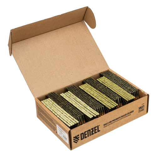 Гвозди для пнев. нейлера (крашен.) длина - 75 мм, диам. - 3,05 мм, 2000 шт. Denzel по ценам производителя в Москве с доставкой по всей России