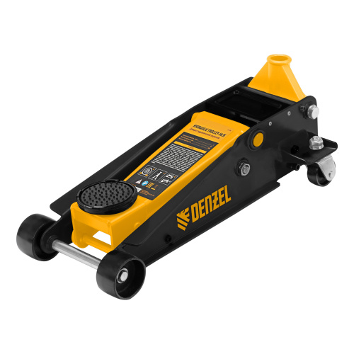 Домкрат гидравлический подкатной 3 т, с фиксатором, быстрый подъем, 135-480 мм, профессиональный Denzel по ценам производителя в Москве с доставкой по всей России