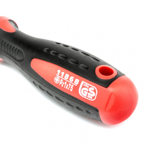 Отвертка Profi, PZ1 x 75 мм, S2, двухкомпонентная рукоятка Matrix по ценам производителя в Москве с доставкой по всей России