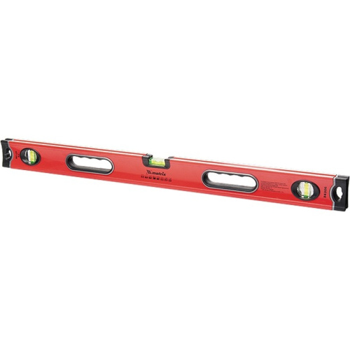 Уровень алюминиевый, 1500 мм, 3 глазка, ударопрочные заглушки, двухкомпонентные ручки Matrix ProFI по ценам производителя в Москве с доставкой по всей России