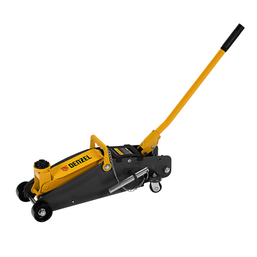 Домкрат гидравлический подкатной с фиксатором, 2,8 т, 135-385 мм, в кейсе Denzel по ценам производителя в Москве с доставкой по всей России