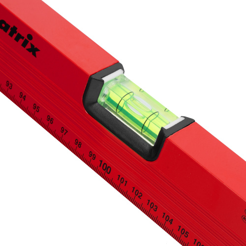 Уровень алюминиевый, 2000 мм, 3 глазка, красный, линейка Matrix по ценам производителя в Москве с доставкой по всей России