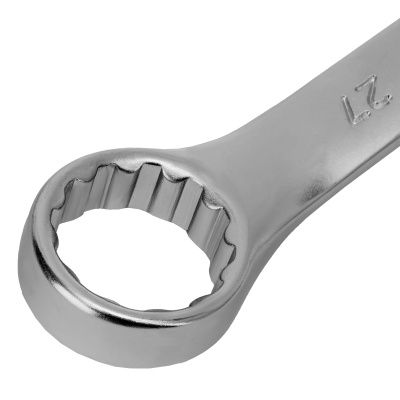 Ключ комбинированный, 27 мм, CrV, матовый хром Stels по ценам производителя в Москве с доставкой по всей России