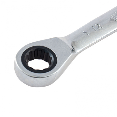 Ключ накидной трещоточный, 12 х 14мм, CrV, зеркальный хром Matrix по ценам производителя в Москве с доставкой по всей России