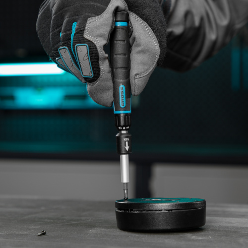 Отвертка с набором бит и торцевых головок для точных работ, гибкий привод, 48 шт, CrMo Gross по ценам производителя в Москве с доставкой по всей России