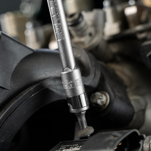 Набор инструментов, 1/2", 1/4", CrV, 12 гранные головки, пластиковый кейс, 76 предметов Stels по ценам производителя в Москве с доставкой по всей России