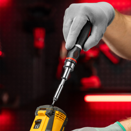 Отвертка реверсивная, набор бит, 12 шт, CrV Matrix по ценам производителя в Москве с доставкой по всей России