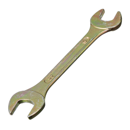 Ключ рожковый, 19 х 22 мм, желтый цинк Сибртех по ценам производителя в Москве с доставкой по всей России