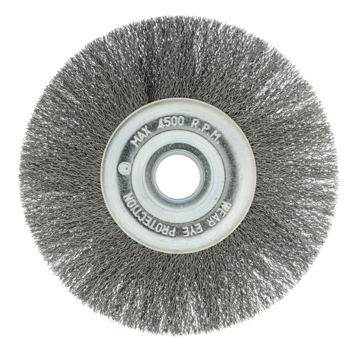 Щетка для УШМ, 175 мм, посадка 22.2 мм, плоская, витая проволока 0.3 мм Сибртех по ценам производителя в Москве с доставкой по всей России