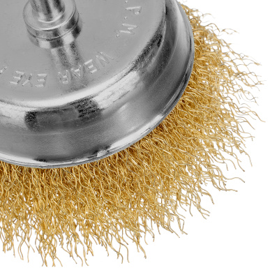 Набор щеток для дрели, 2 шт, 1 плоская, 100 мм, 1 "чашка", 75 мм, со шпильками Matrix по ценам производителя в Москве с доставкой по всей России