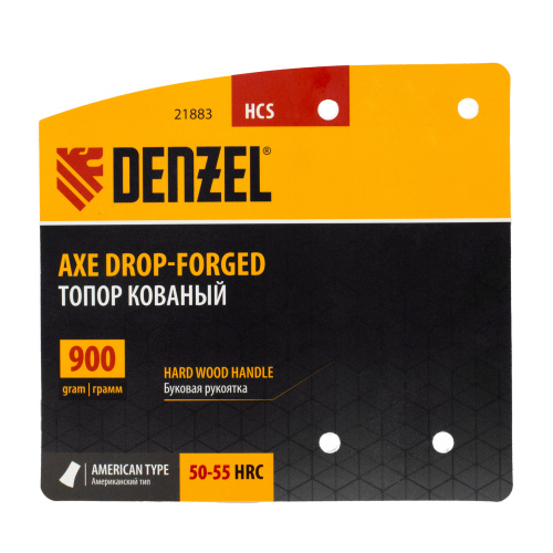 Топор кованый, 900 г, американский тип, буковая рукоятка, 430мм, EFP Denzel по ценам производителя в Москве с доставкой по всей России