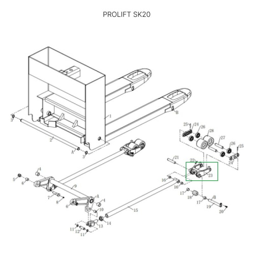 Рычаг силового блока для тележек SK20 по ценам производителя в Москве с доставкой по всей России