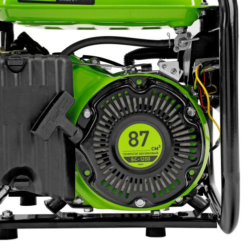Генератор бензиновый БС-1200, 1 кВт, 230 В, четырехтактный, 5.5 л, ручной стартер Сибртех по ценам производителя в Москве с доставкой по всей России